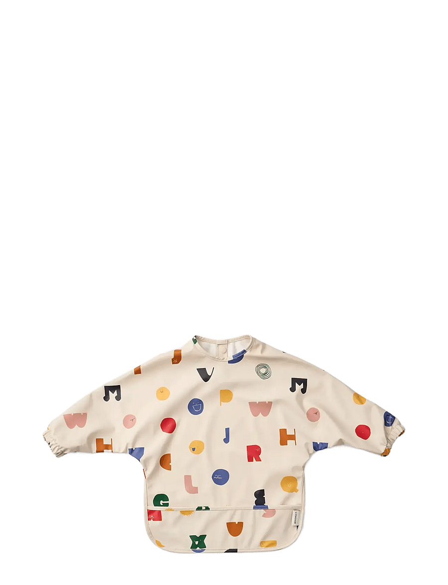 Liewood - Merle Printed Cape Bib - ilgų rankovių seilinukai - characters / sandy - 0
