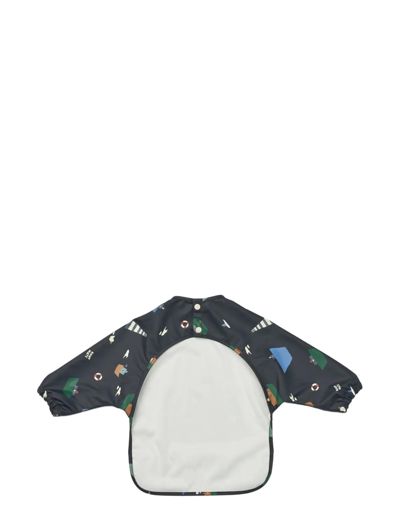 Liewood - Merle Printed Cape Bib - pikkade varrukatega pudipõll - sailing / classic navy - 2