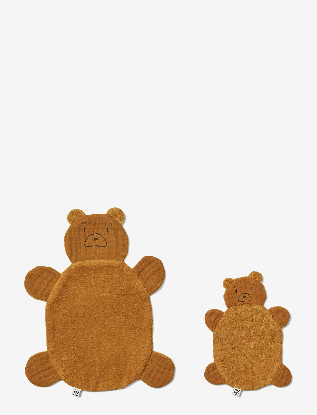 Liewood - Janai Cuddle Cloth 2-Pack - musliinist lapid - mr bear / golden caramel - 0