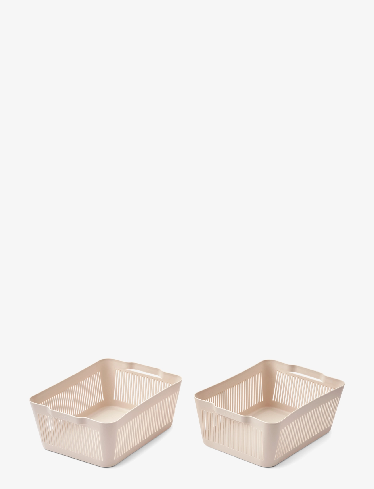 Liewood Makeeva Basket L 2-Pack, Opbevaringskurv, Creme, Str: ONE SIZE