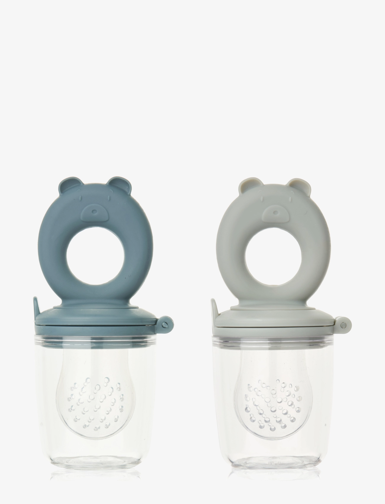 Liewood Miranda Bear Shape Food Feeder 2-Pack, One Size, Baby Feeding, Blau - Pouches, Kinder