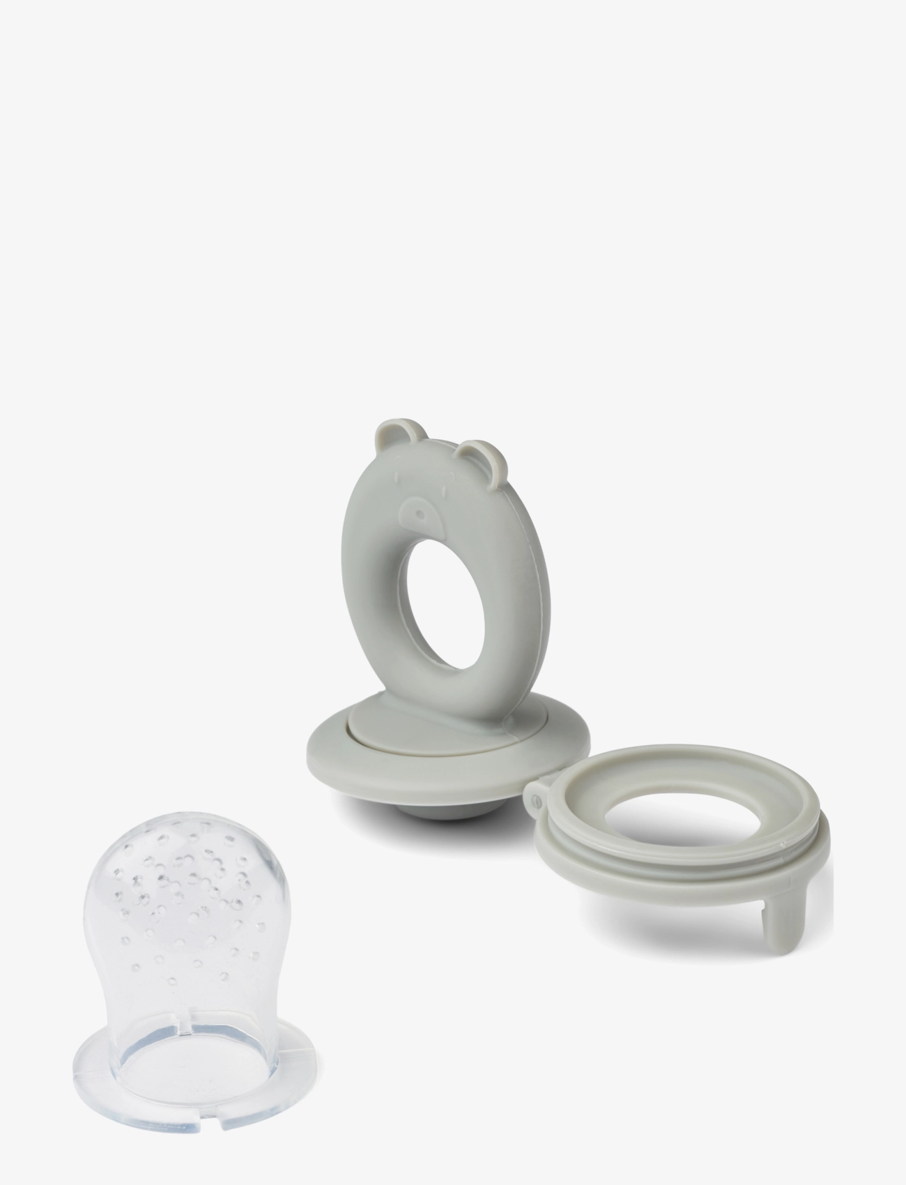 Liewood - Miranda Bear Shape Food Feeder 2-Pack - fødevareposer - whale blue / dove blue - 2
