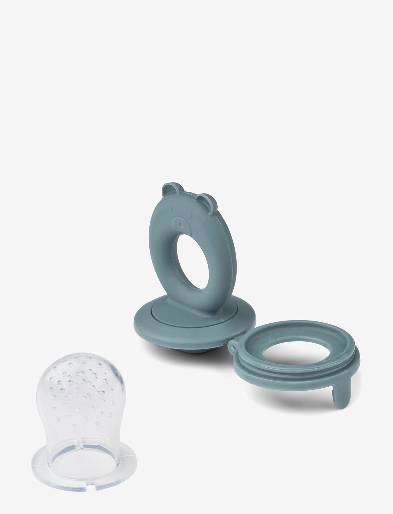 Liewood - Miranda Bear Shape Food Feeder 2-Pack - toidukotid - whale blue / dove blue - 3