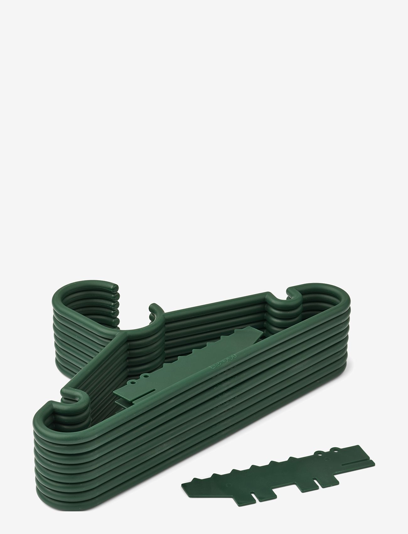 Liewood - Falton crocodile hanger 8-pack - konksud ja riputid - garden green - 2