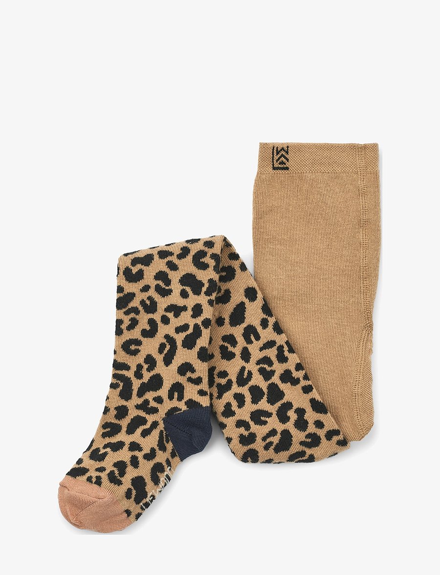 Liewood - Silva Tights - mini leo oat / oat - 0