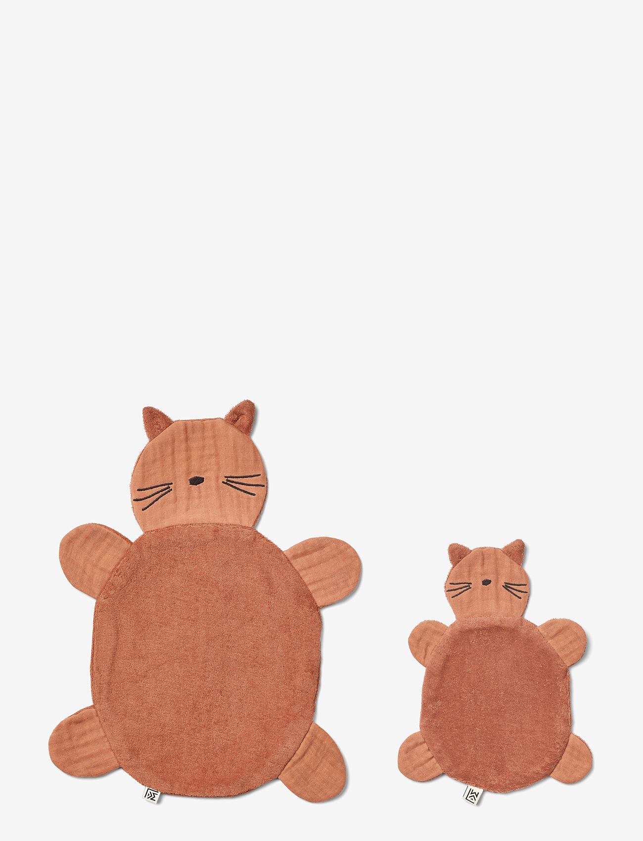 Liewood - Janai Cuddle Cloth 2-Pack - muslin cloths - cat / tuscany rose - 0