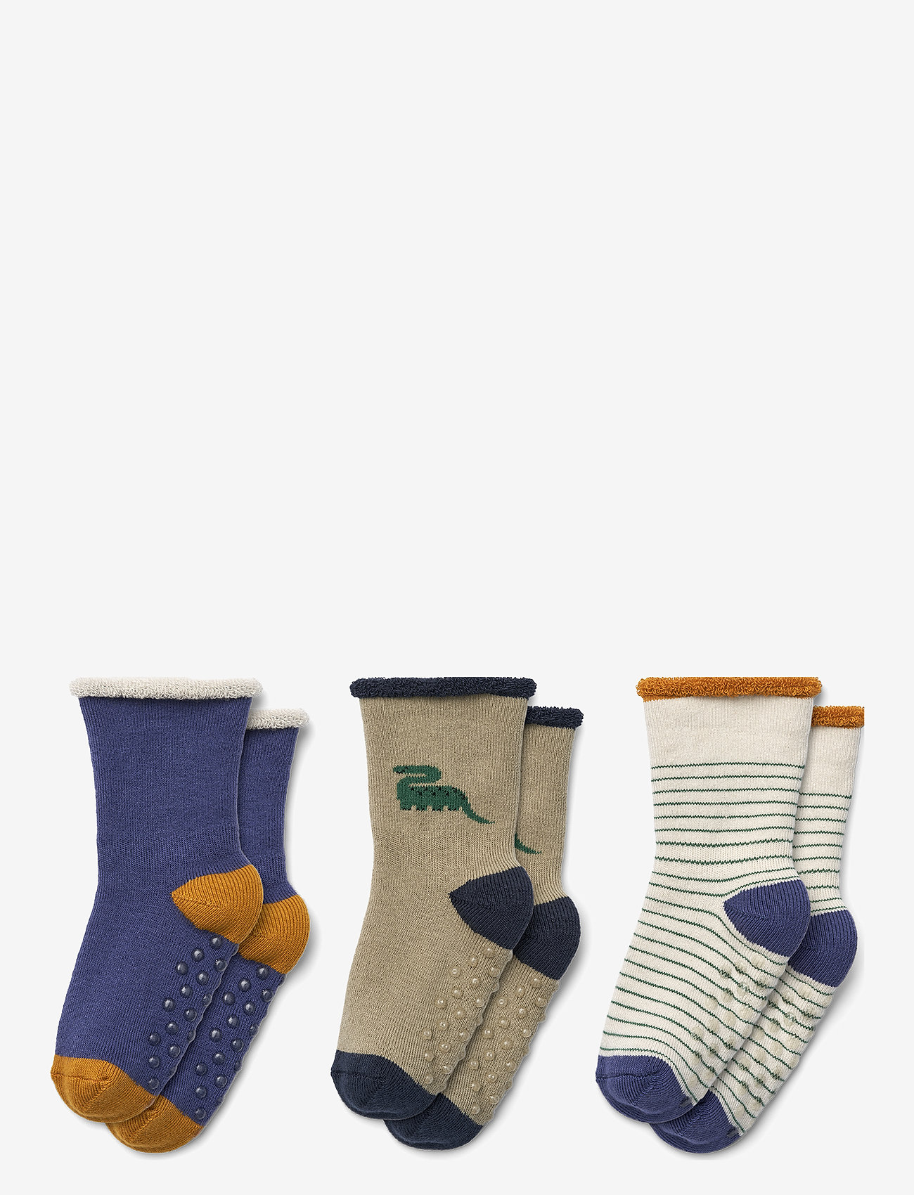 Liewood - Eloy Baby Socks 3-Pack - strømper - dino / mist mix - 0