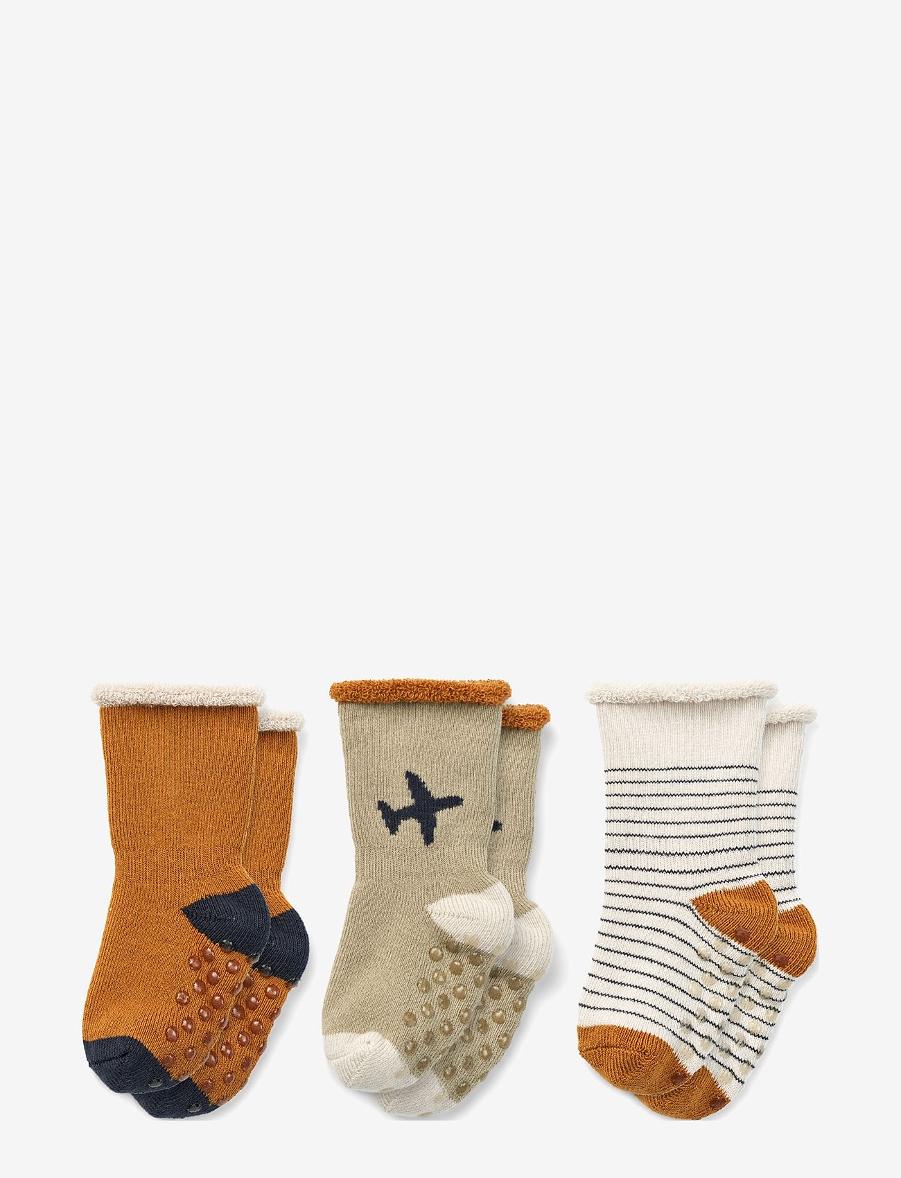 Liewood - Eloy Baby Socks 3-Pack - chaussettes - gone flying mix - 0