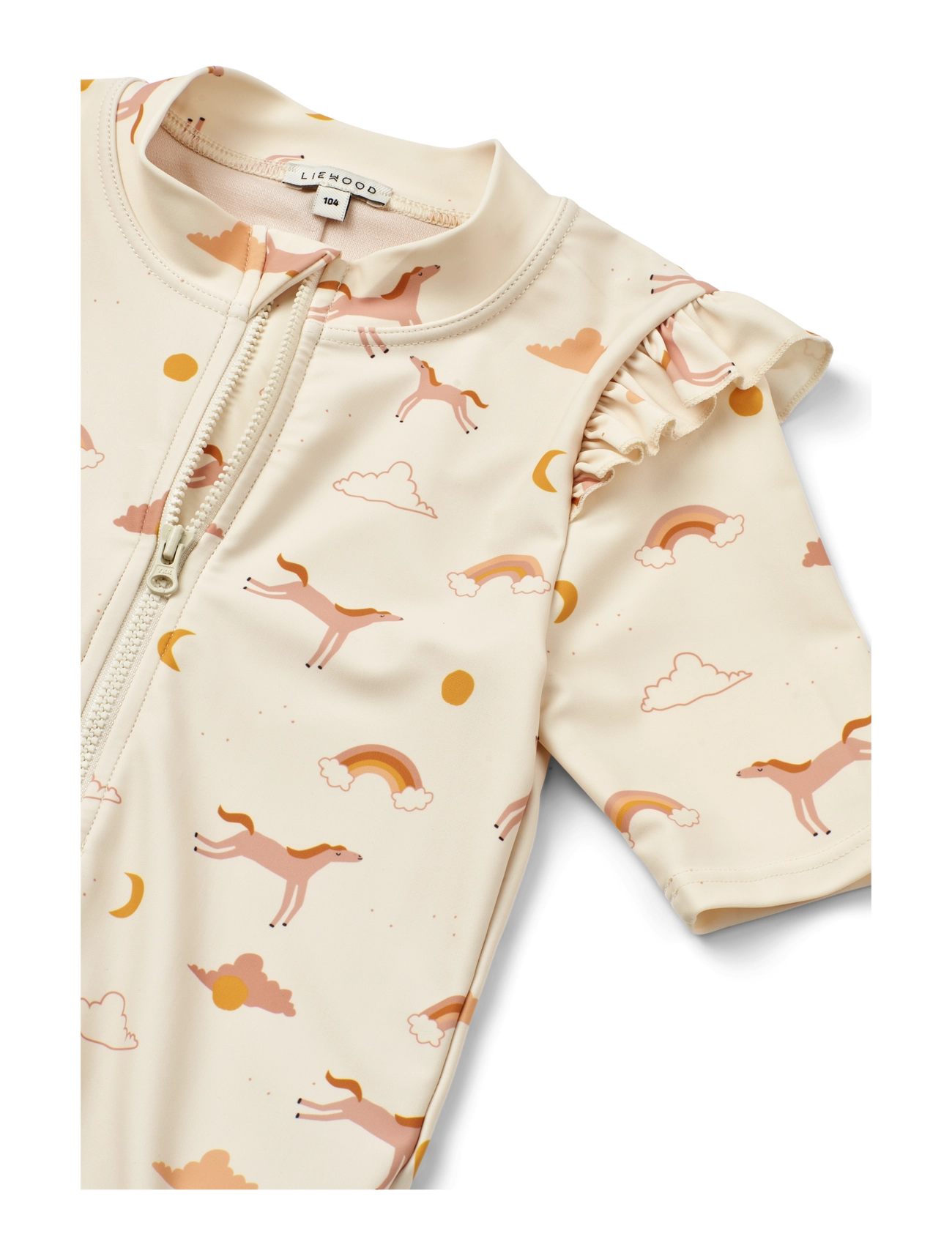 Liewood - Amel Printed Swim Jumpsuit - uv-tøj - dream / ecru - 2