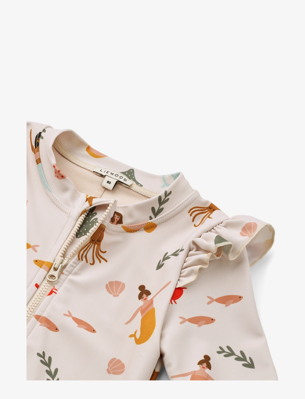 Liewood - Amel Printed Swim Jumpsuit - mermaids / sandy - 1