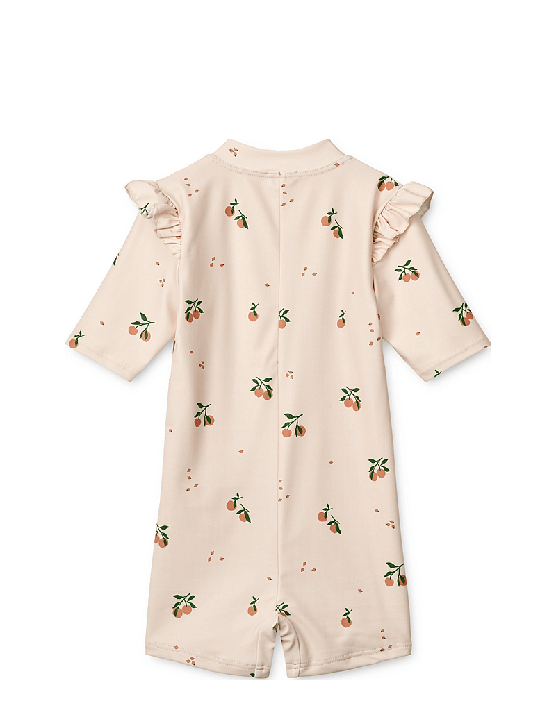 Liewood - Amel Printed Swim Jumpsuit - stroje kąpielowe jednoczęściowe - peach / sea shell - 1