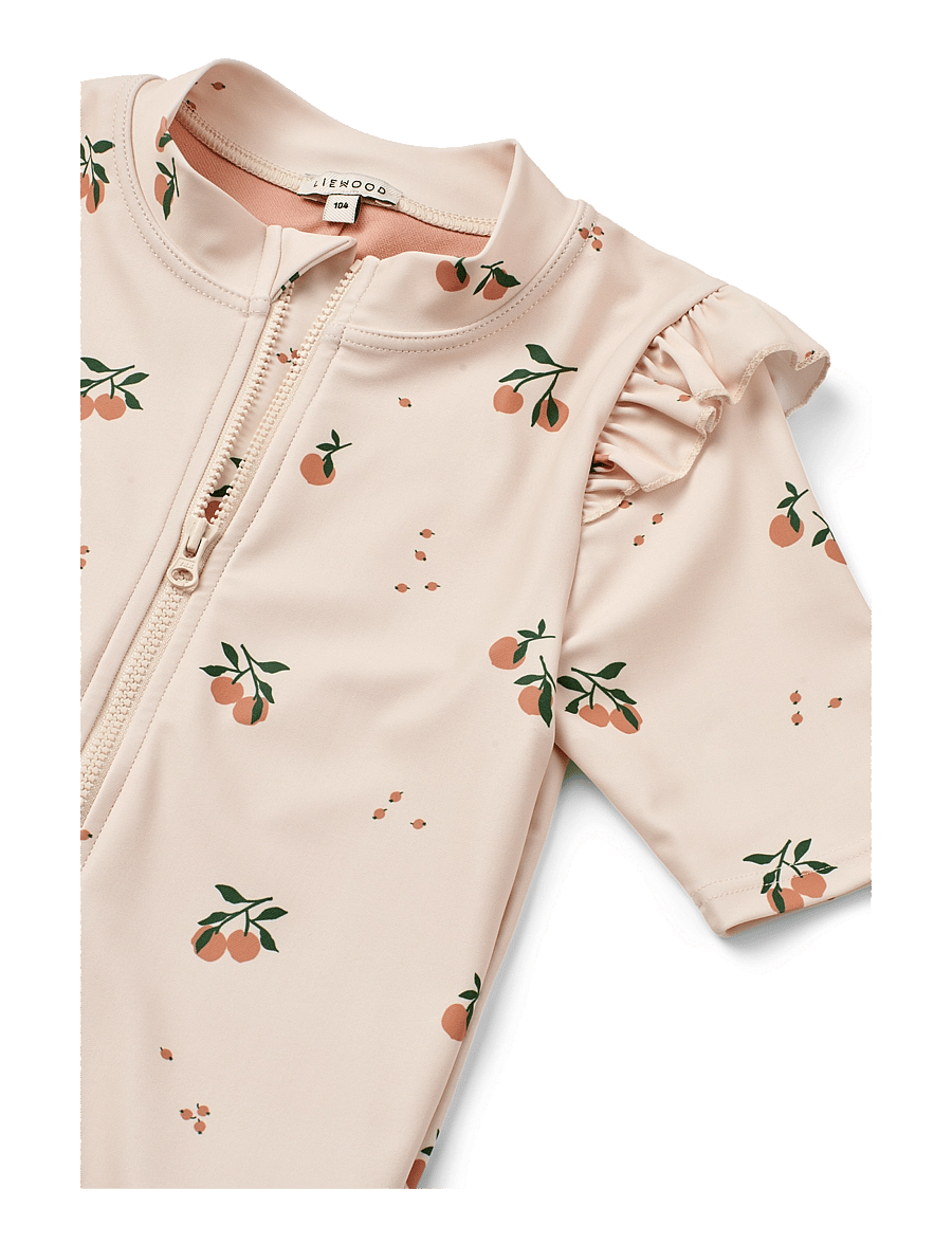 Liewood - Amel Printed Swim Jumpsuit - badekleidung - peach / sea shell - 2