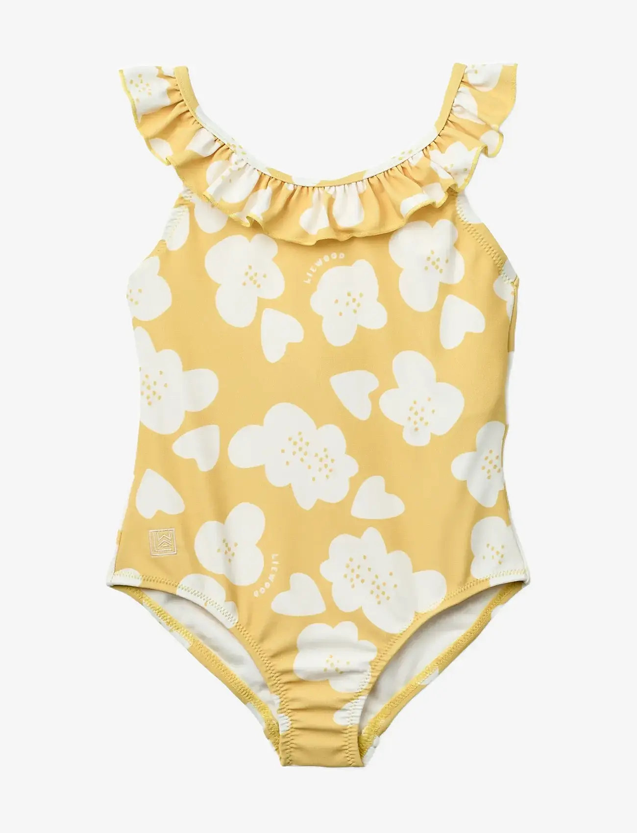 Liewood - Kallie Printed Swimsuit - uv-kaitsega riided - flower / lemon yellow - 1