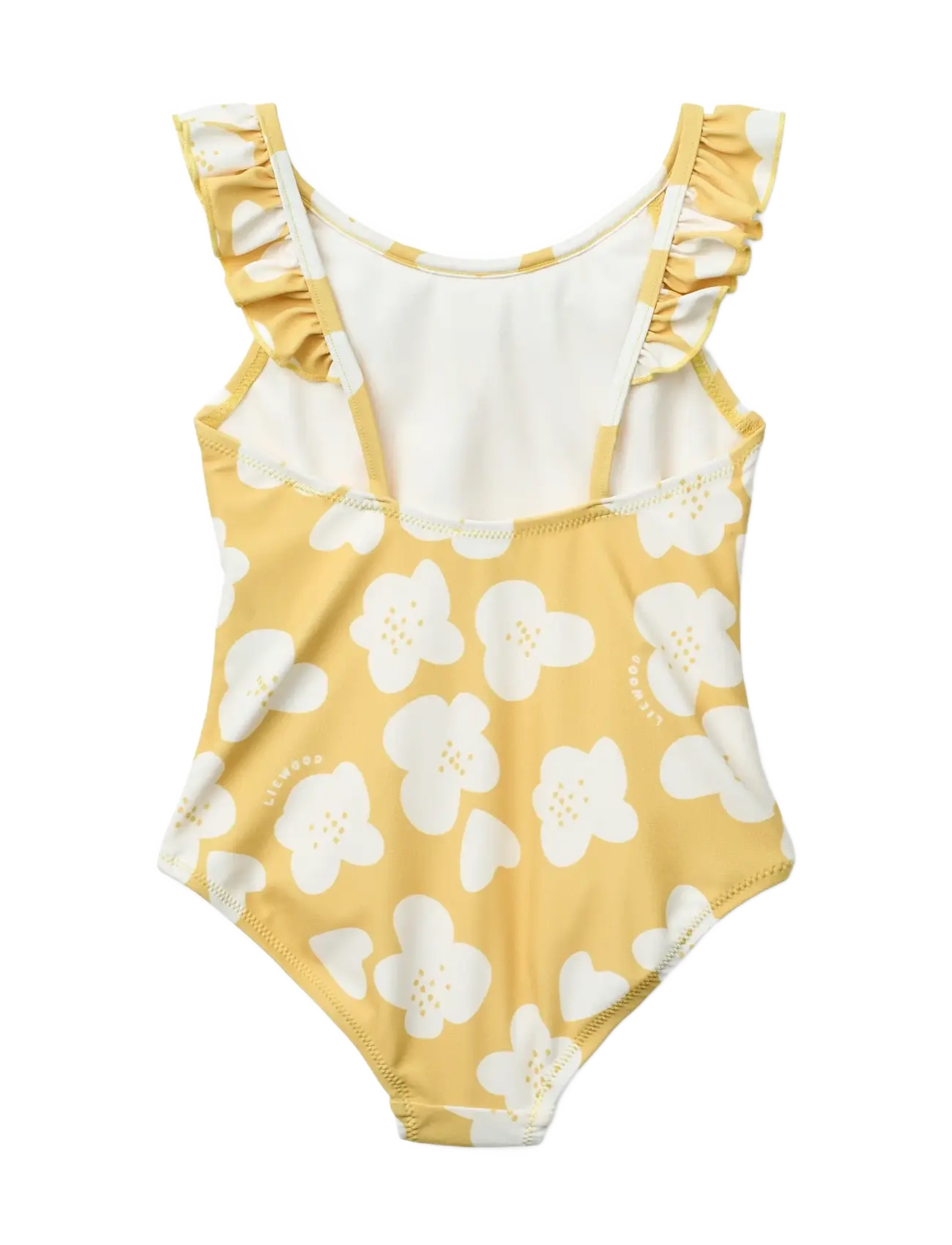 Liewood - Kallie Printed Swimsuit - uv clothing - flower / lemon yellow - 2