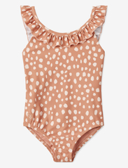 Kallie Printed Swimsuit - LEO SPOTS / TUSCANY ROSE