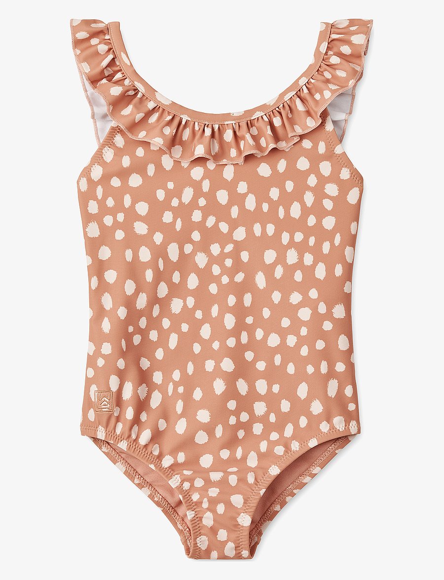 Liewood - Kallie Printed Swimsuit - rūbai su uv apsauga - leo spots / tuscany rose - 1