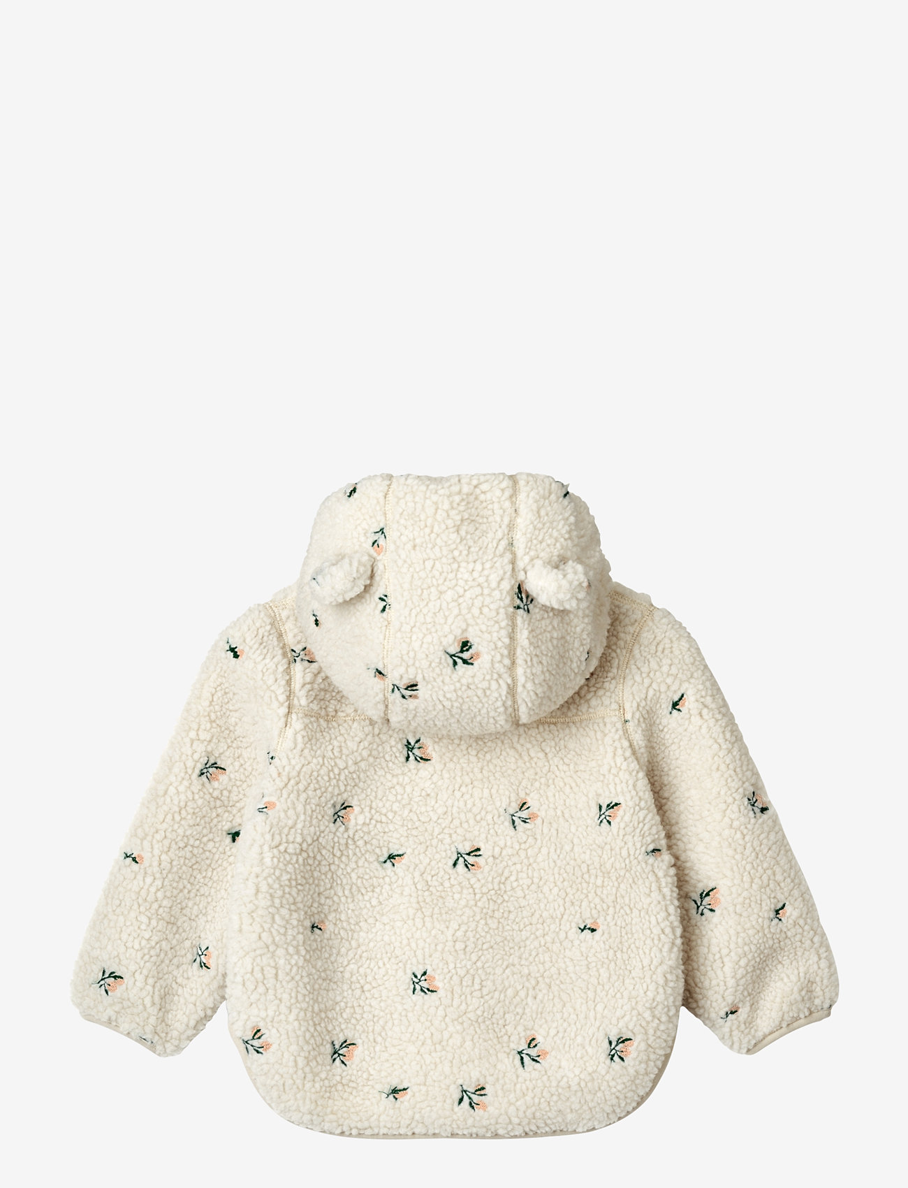 Liewood - Mara Pile Jacket With Ears - peach / sandy embroidery - 1