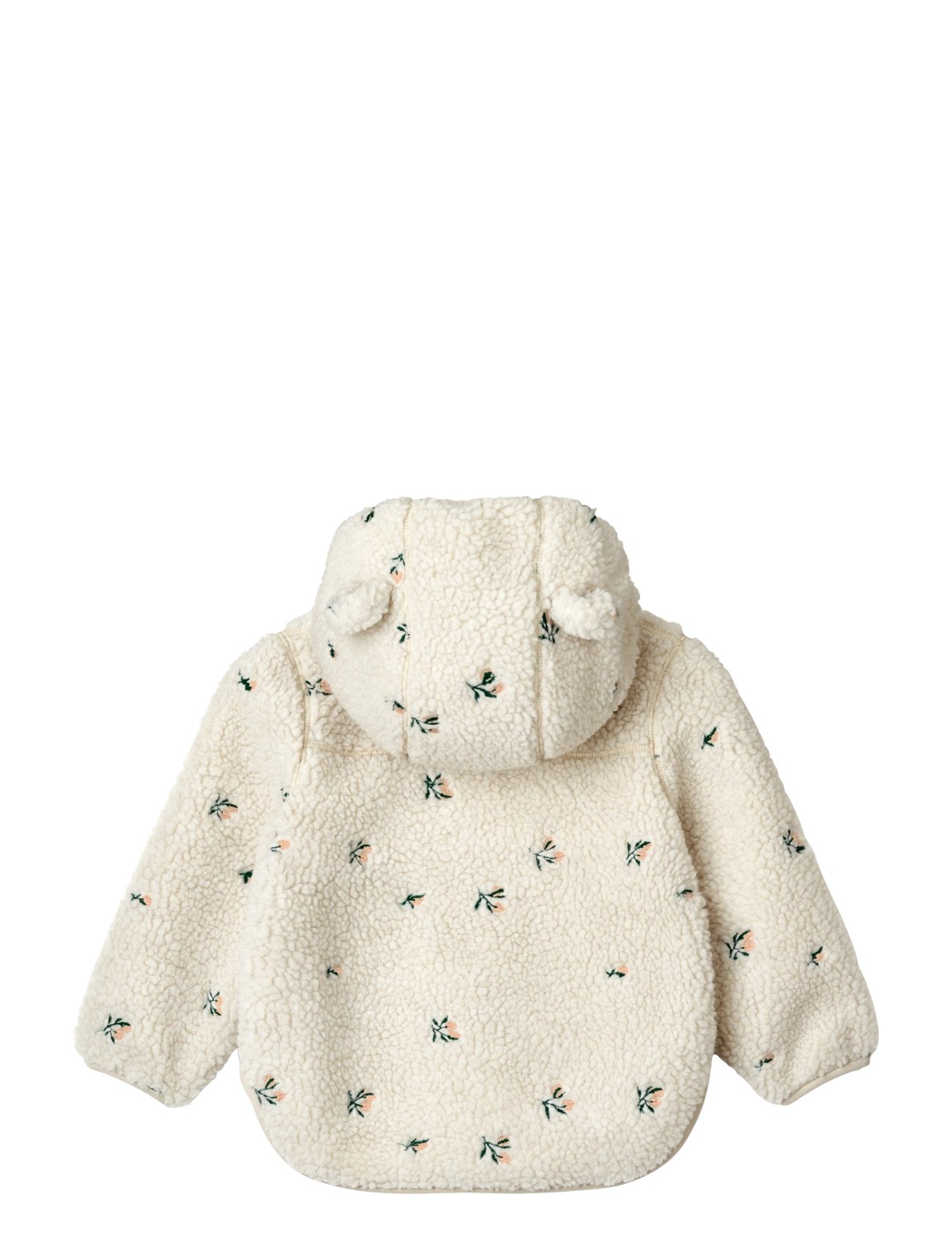 Liewood - Mara Pile Jacket With Ears - peach / sandy embroidery - 1