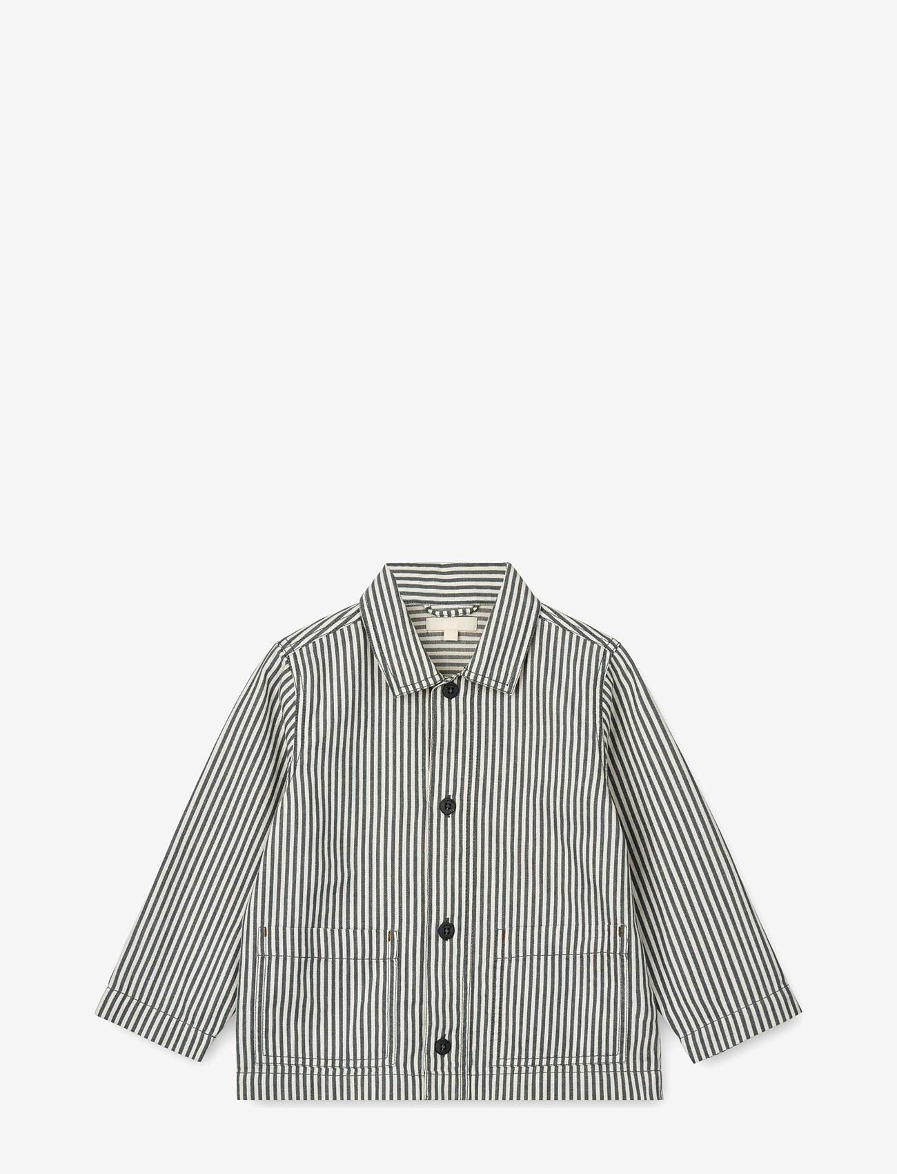 Liewood - Bruno Jacket - y/d stripe whale blue / creme de la creme - 0