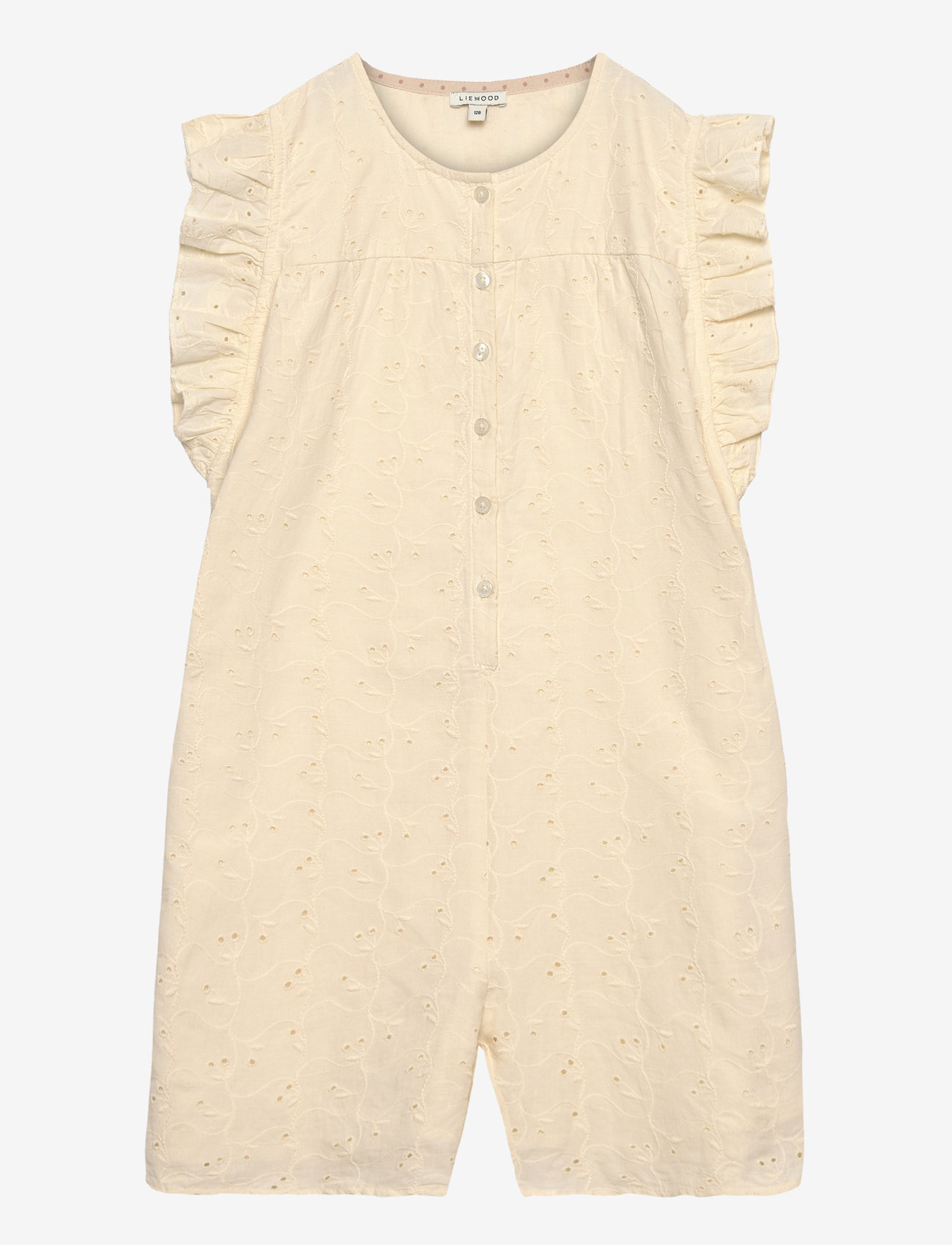 Liewood - Holmfrid Anglaise Jumpsuit - jumpsuits - cloud cream - 1