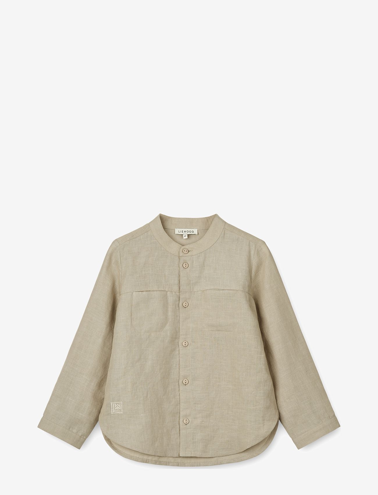 Liewood - Flynn Linen Shirt - langermede skjorter - mist - 0