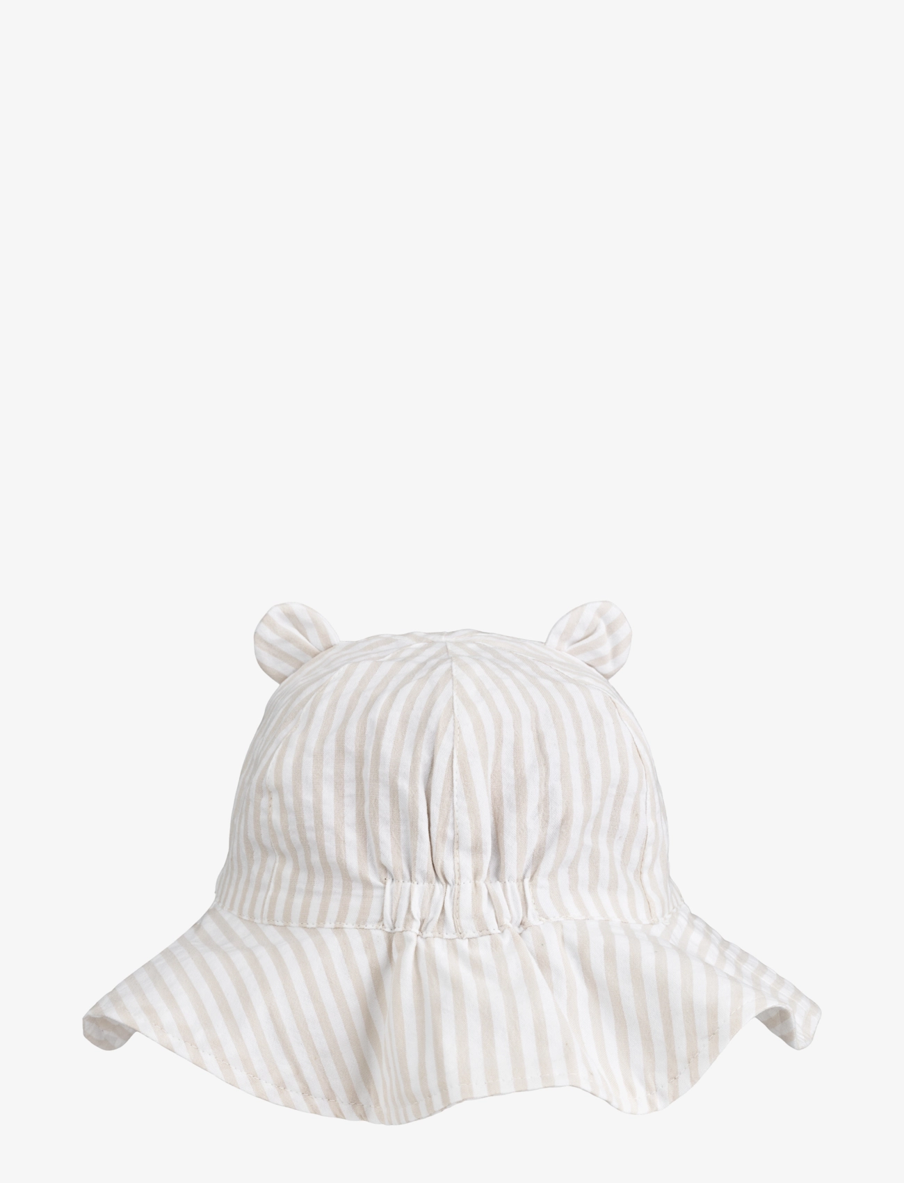 Liewood - Amelia Seersucker Sun Hat With Ears - y/d stripes crisp white / sandy - 1