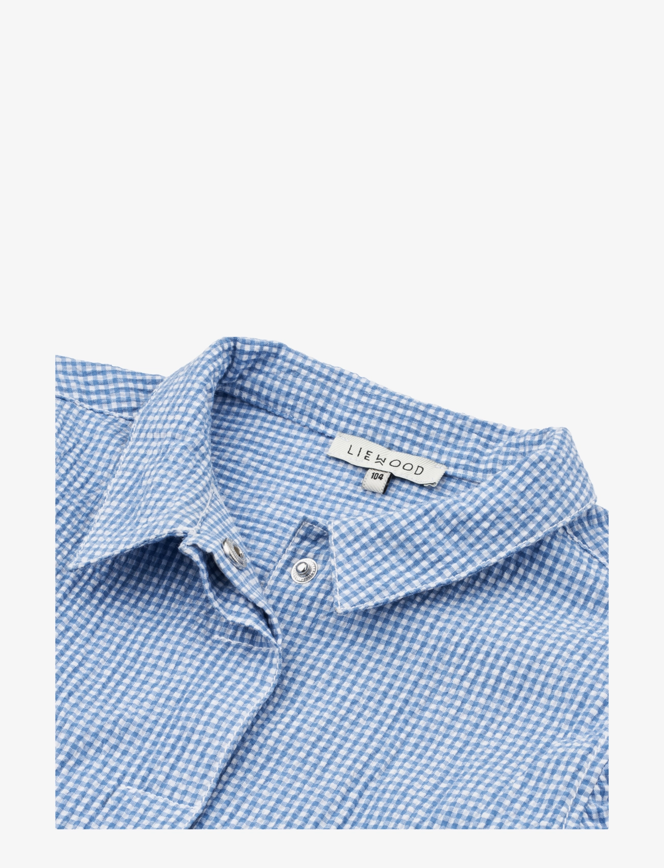 Liewood - Kory Seersucker Check Shirt - y/d check riverside / crisp white - 2