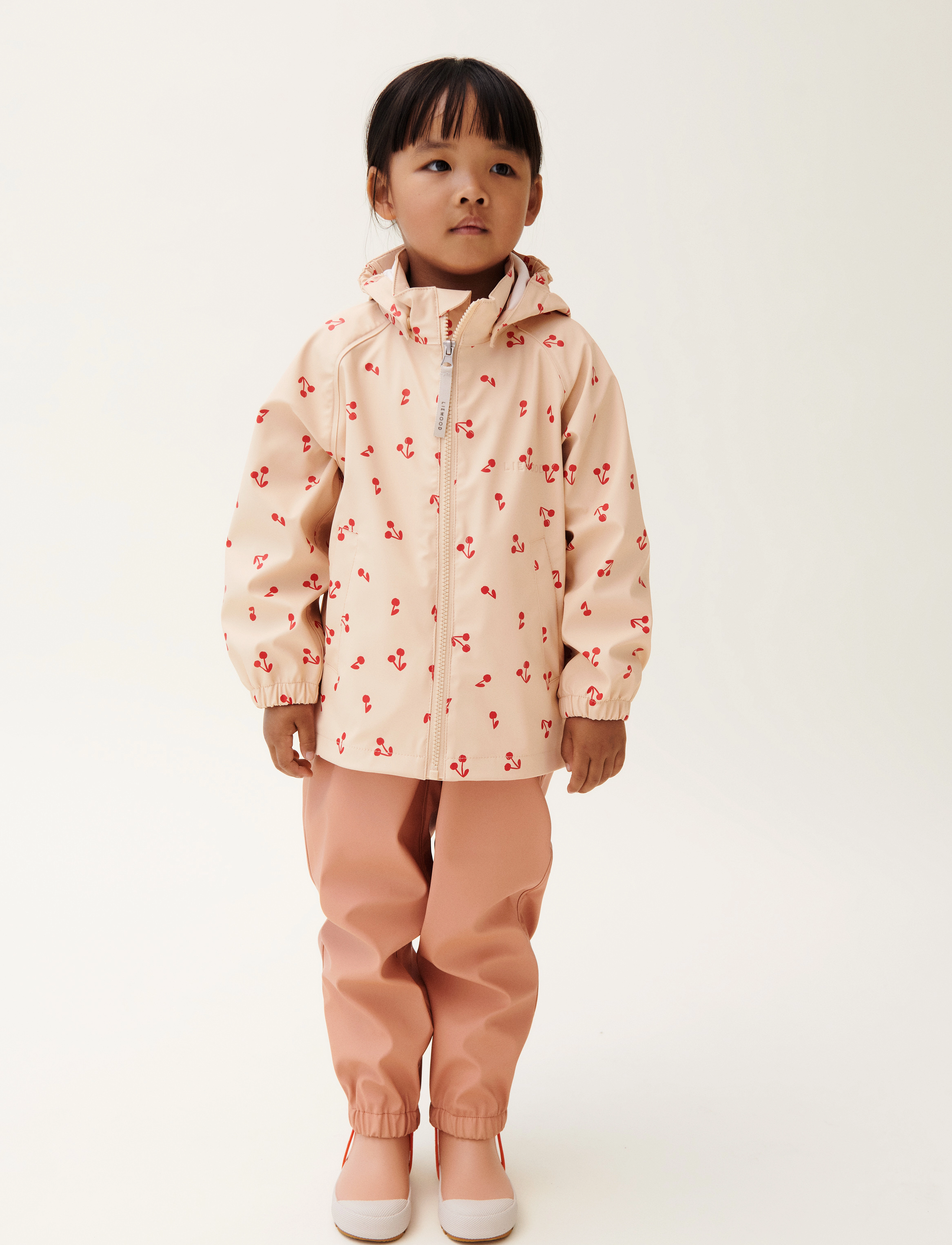 Liewood - Moby Rain Jacket - cherries / apple blossom - 2