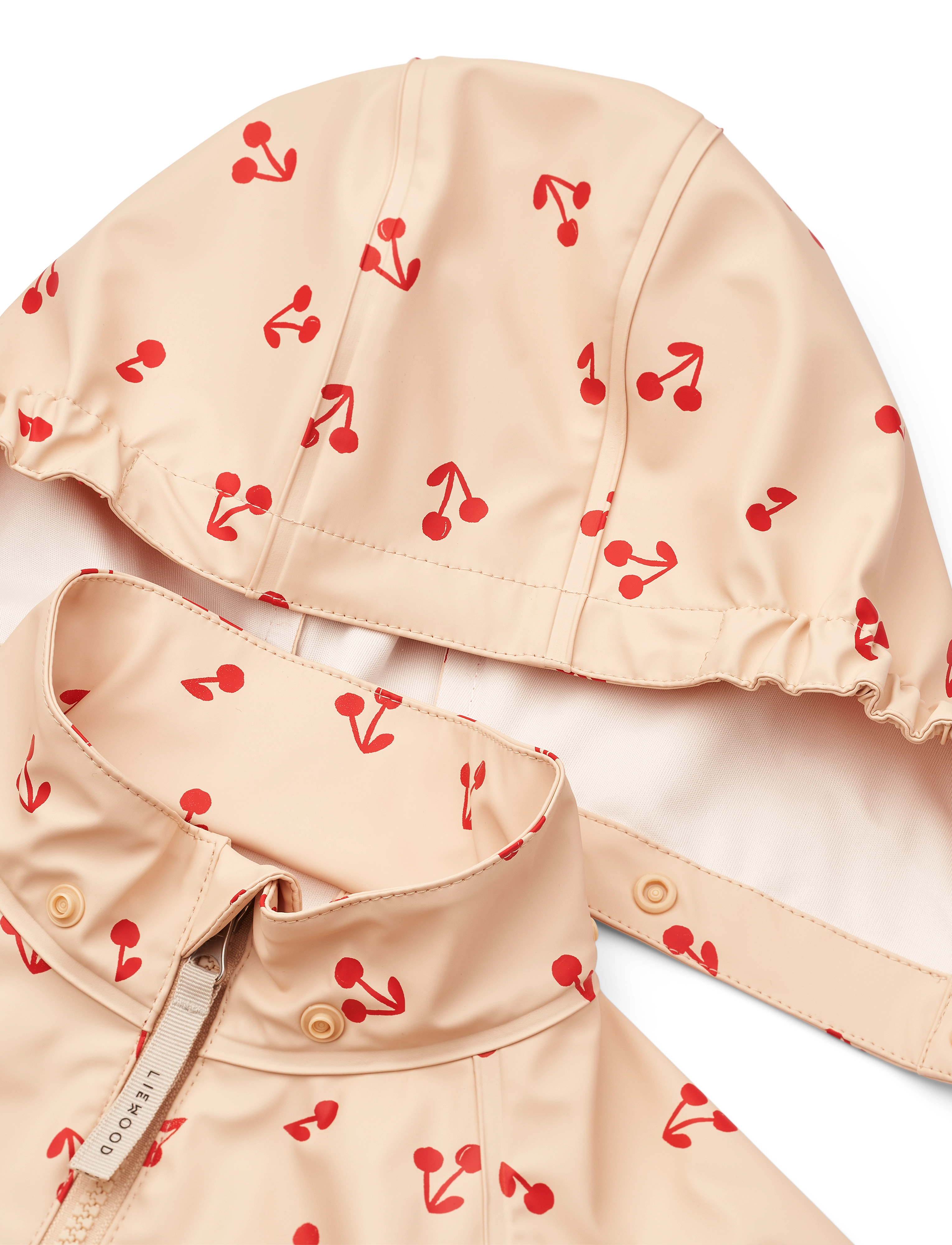 Liewood - Moby Rain Jacket - cherries / apple blossom - 4