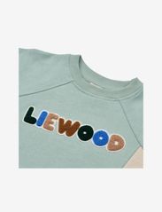 Liewood - Aude Placement Sweatshirt - sweatshirts - ice blue / sandy - 3