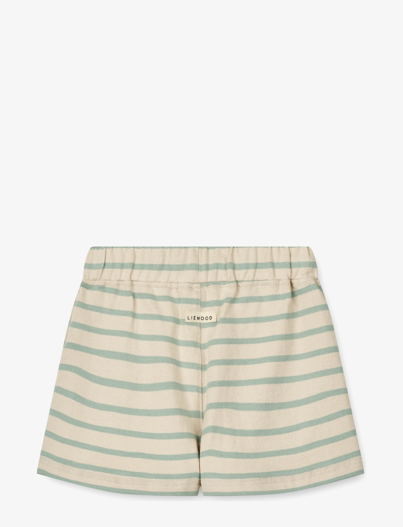 Liewood - Valdis Stripe Shorts - y/d stripe ice blue / sandy - 1