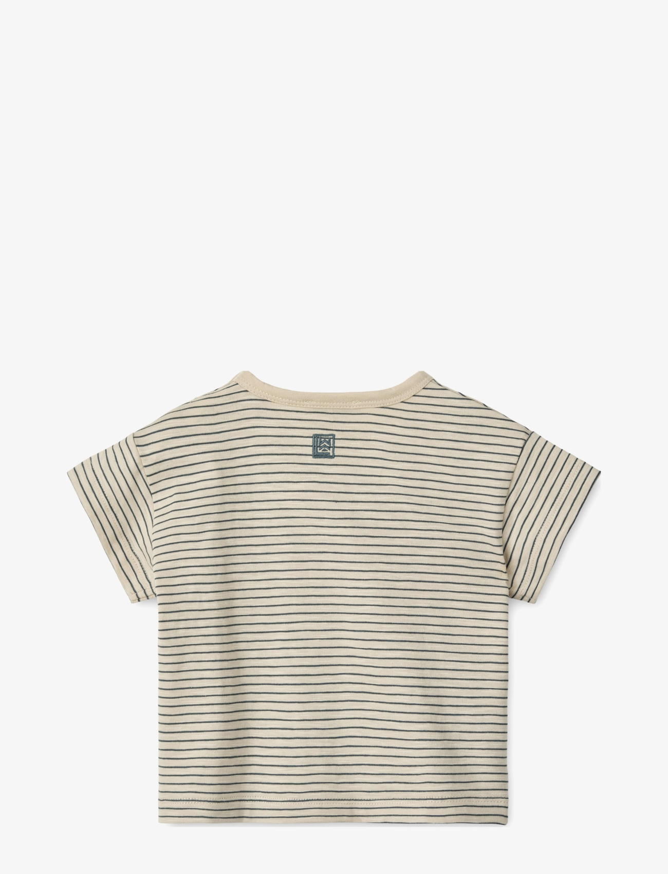 Liewood - Dodoma Baby Stripe Shortsleeve T-shirt - y/d stripes whale blue / sandy - 1