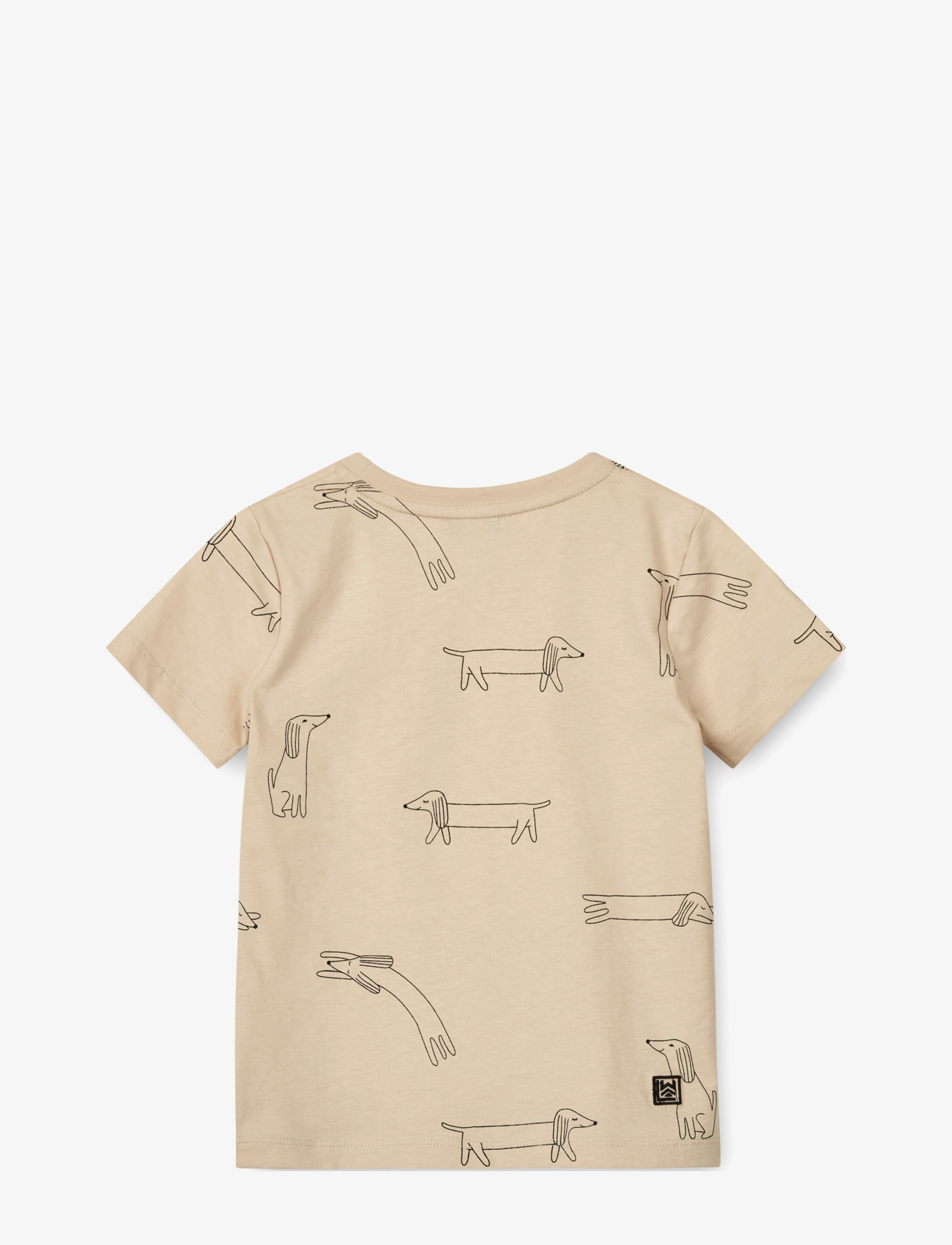 Liewood - Apia Baby Printed Shortsleeve T-shirt - dog / sandy - 1