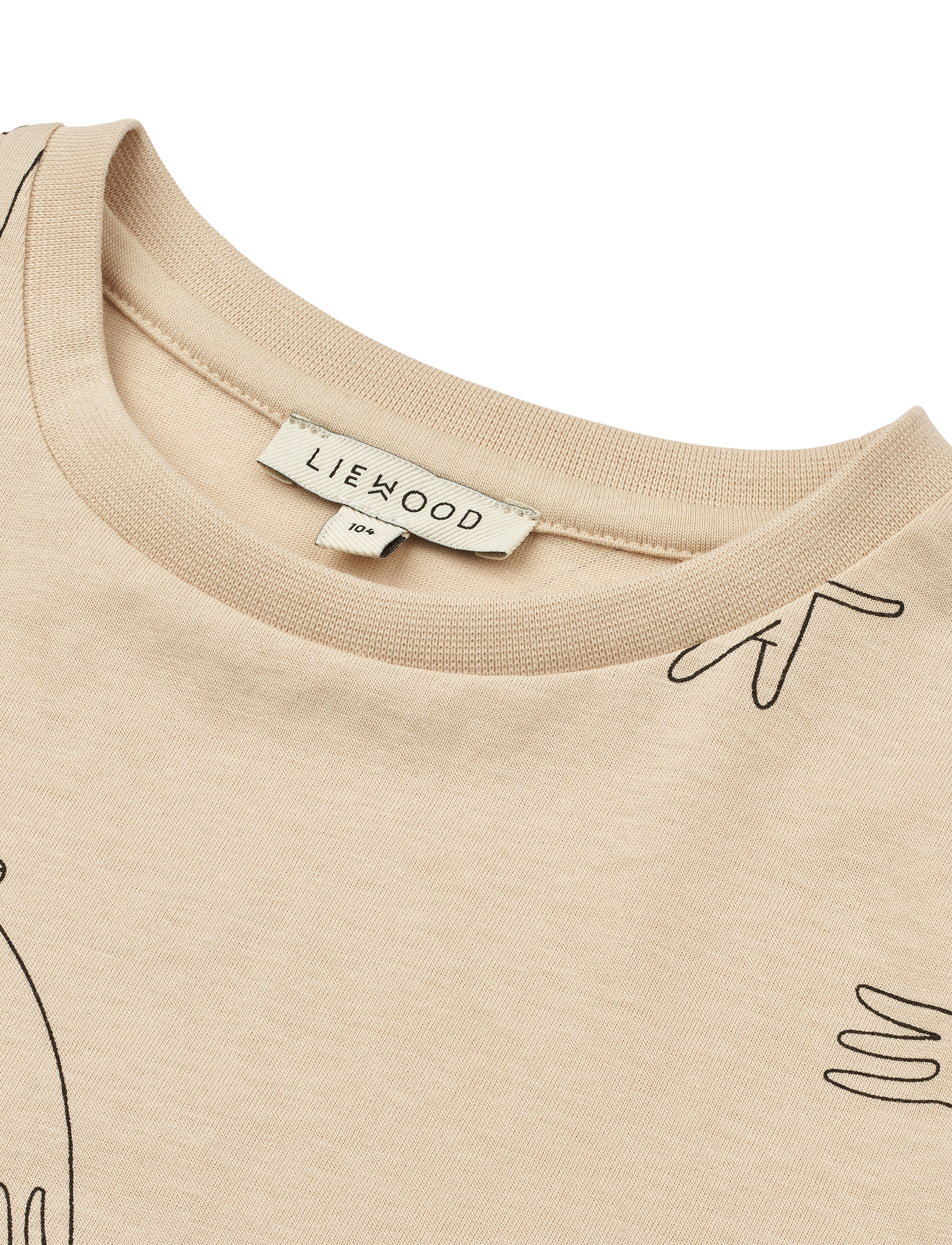 Liewood - Apia Baby Printed Shortsleeve T-shirt - dog / sandy - 2