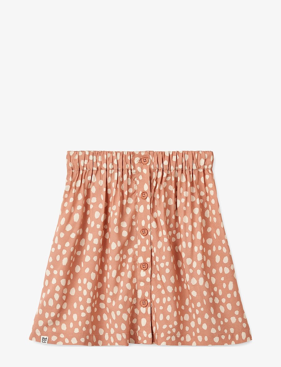 Liewood - Rosita Printed Long Skirt - jupes courtes - leo spots / tuscany rose - 0