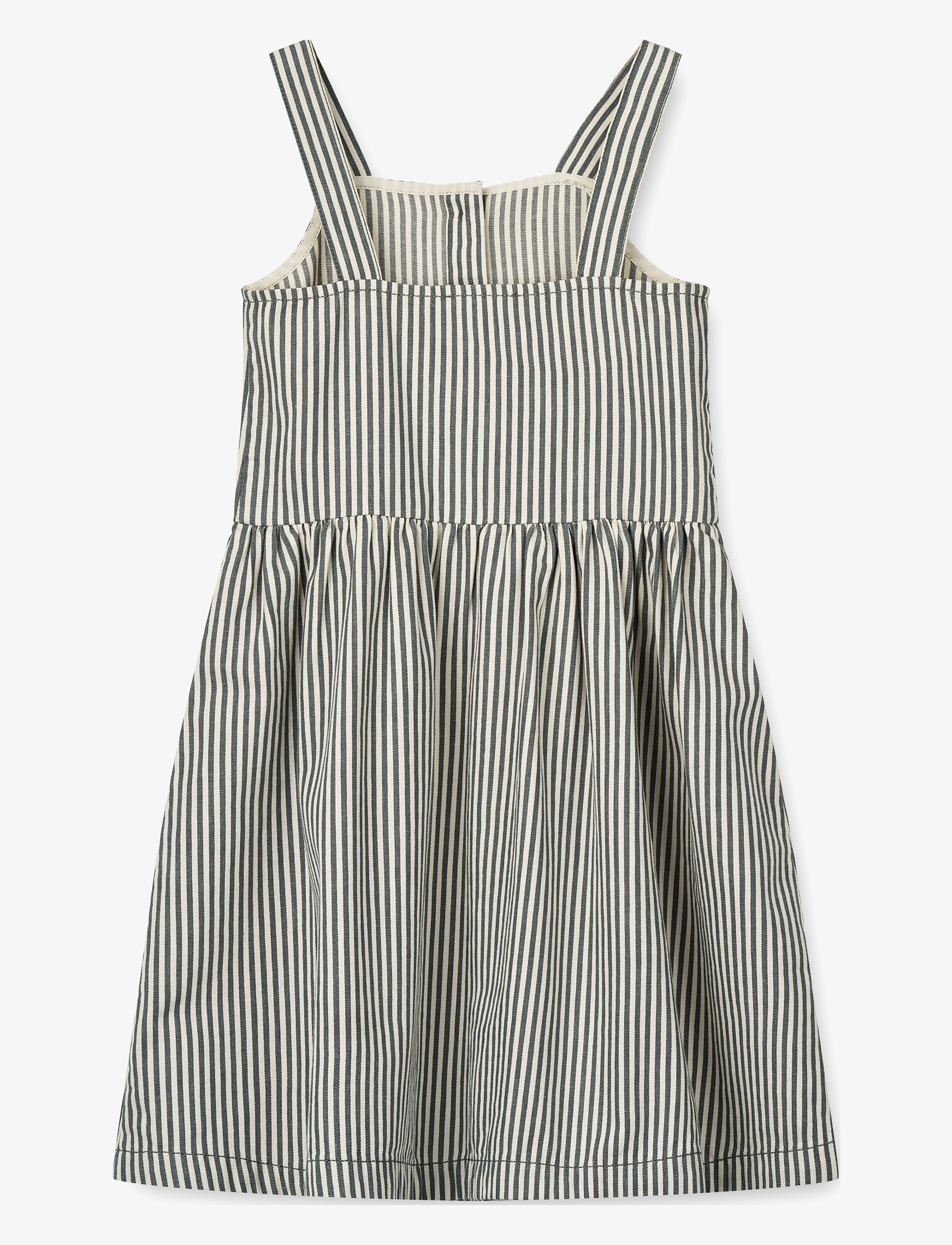 Liewood - Zia Stripe Dress - y/d stripe whale blue / creme de la creme - 2