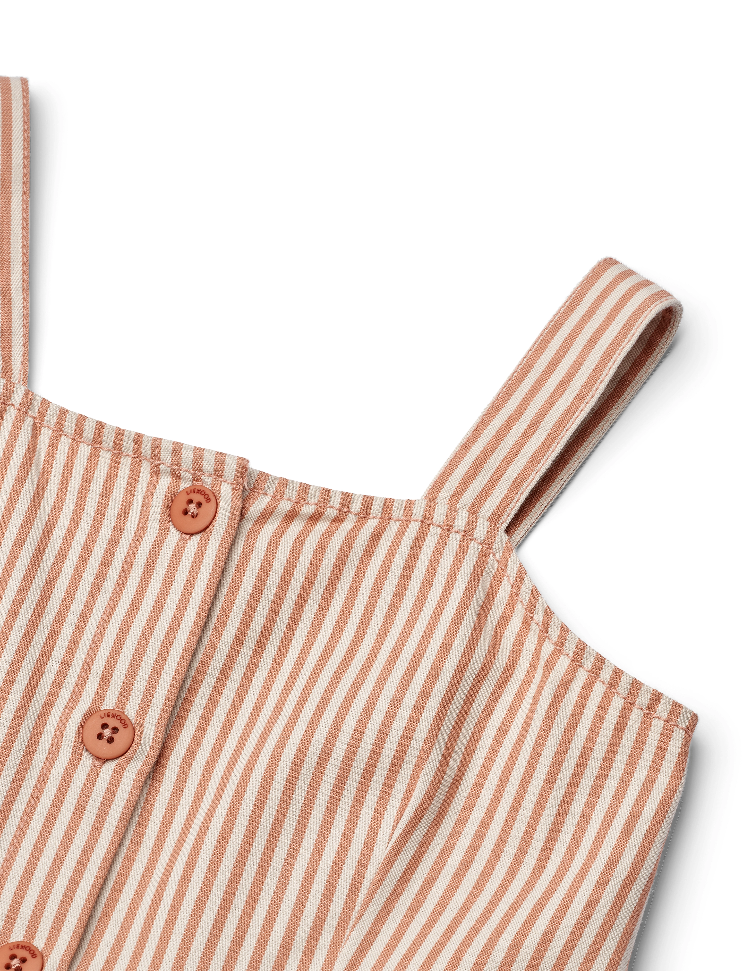 Liewood - Zia Stripe Dress - y/d stripe tuscany rose/ sandy - 3