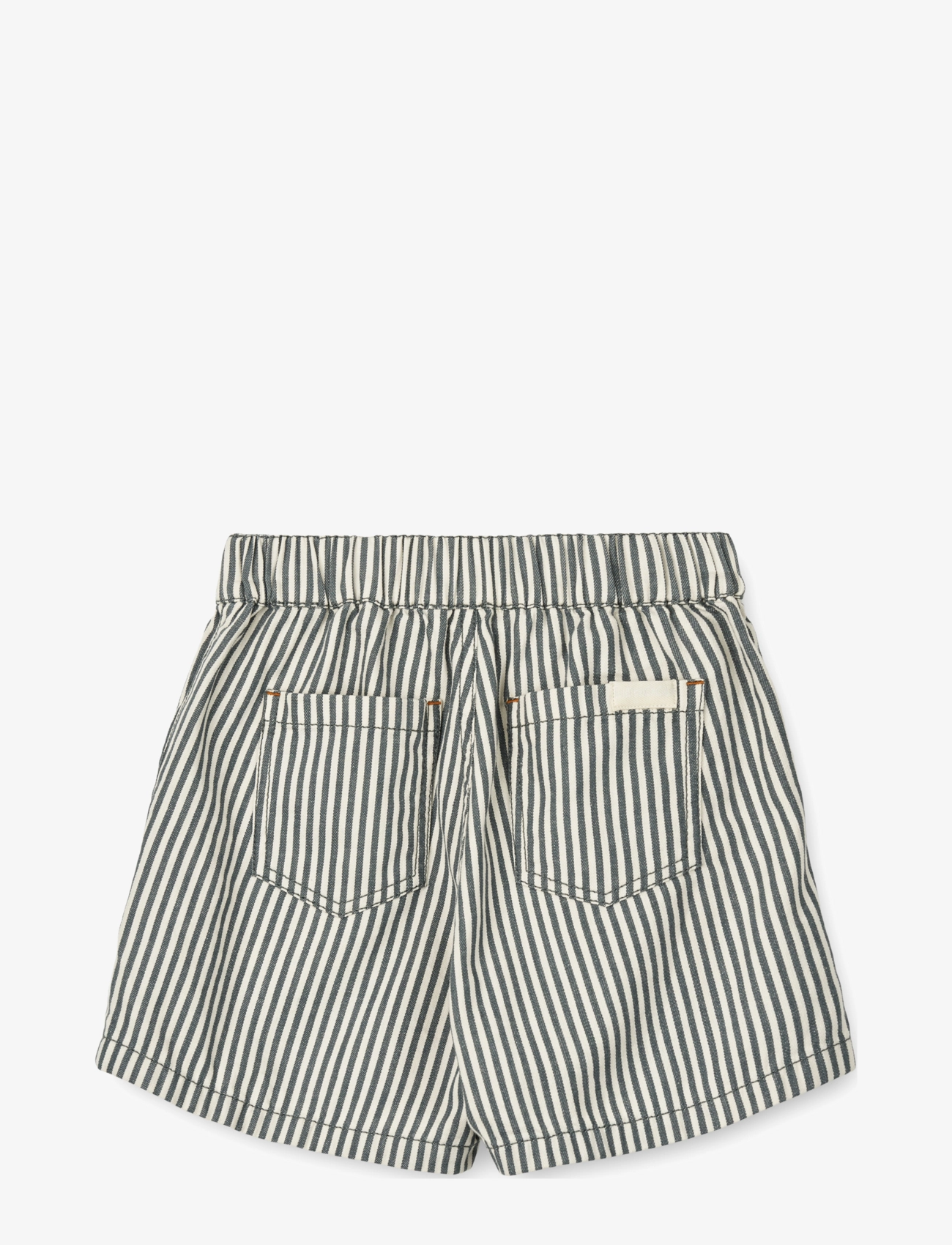 Liewood - Ayo Stripe Shorts - y/d stripe whale blue / creme de la creme - 1