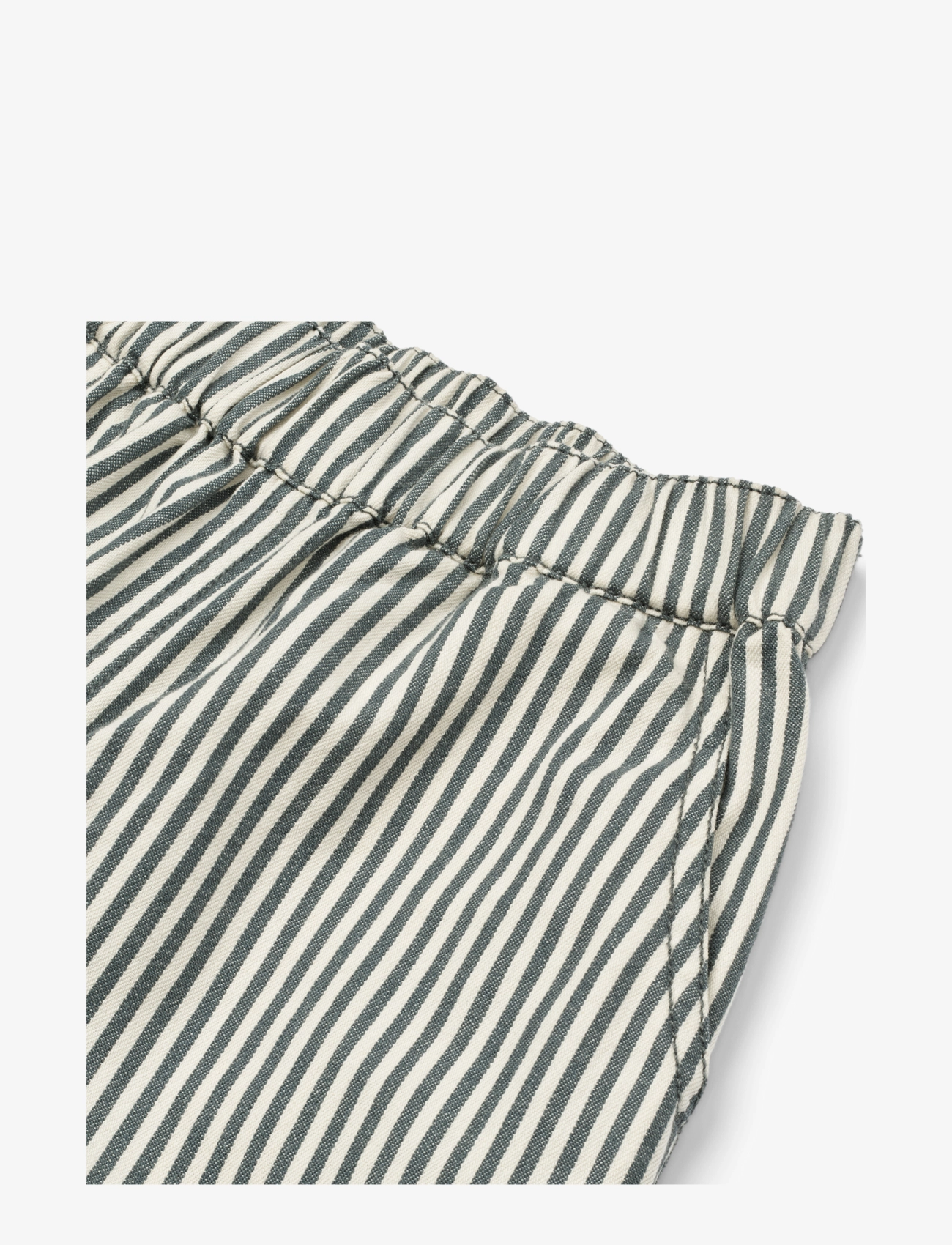 Liewood - Ayo Stripe Shorts - y/d stripe whale blue / creme de la creme - 2