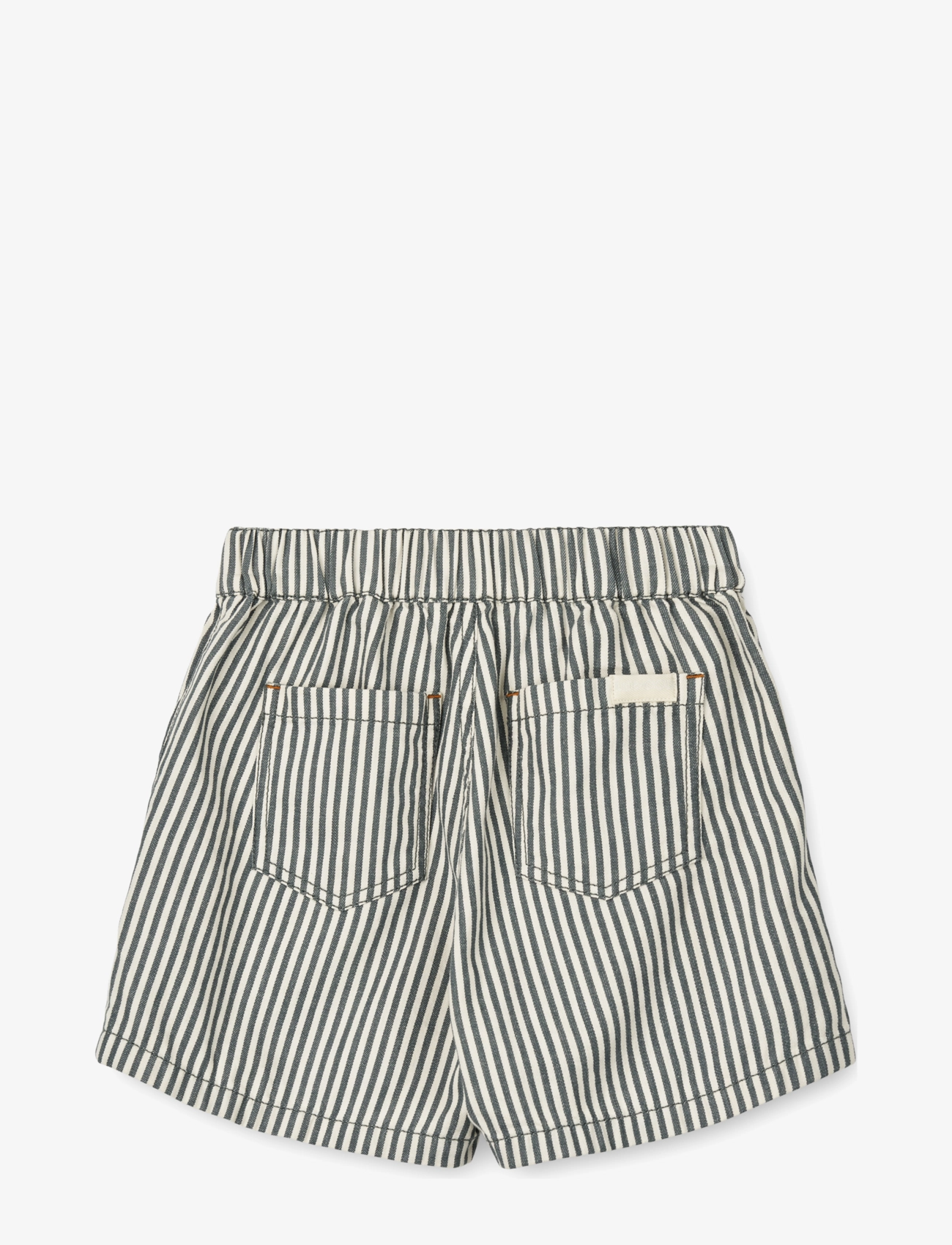 Liewood - Ayo Stripe Shorts - y/d stripe whale blue / creme de la creme - 1