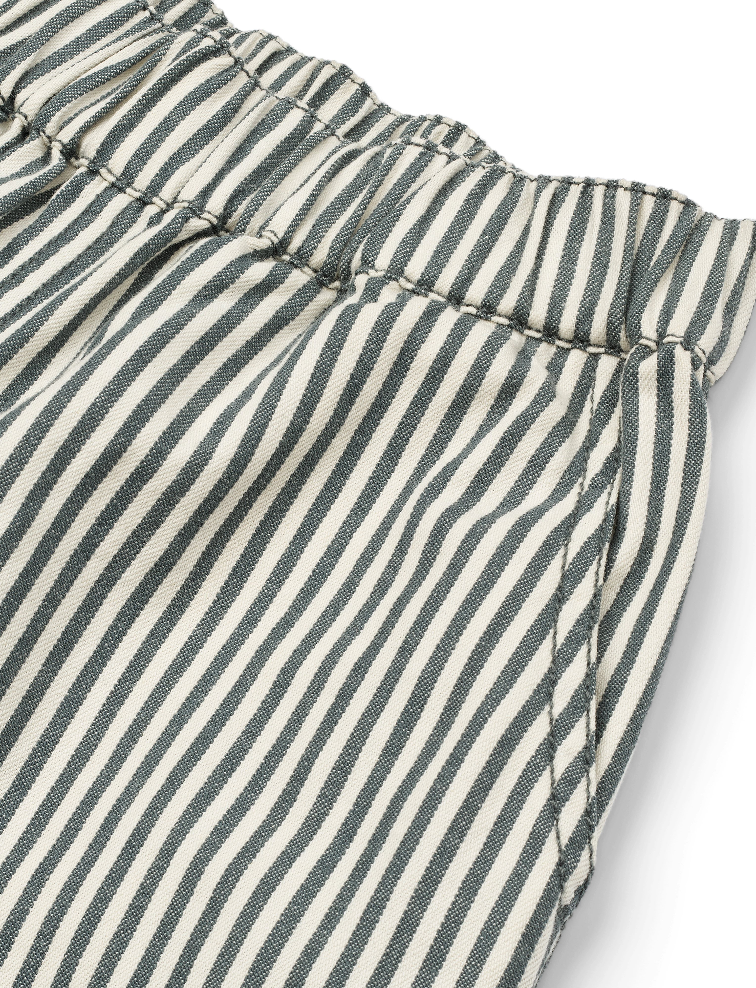 Liewood - Ayo Stripe Shorts - y/d stripe whale blue / creme de la creme - 2