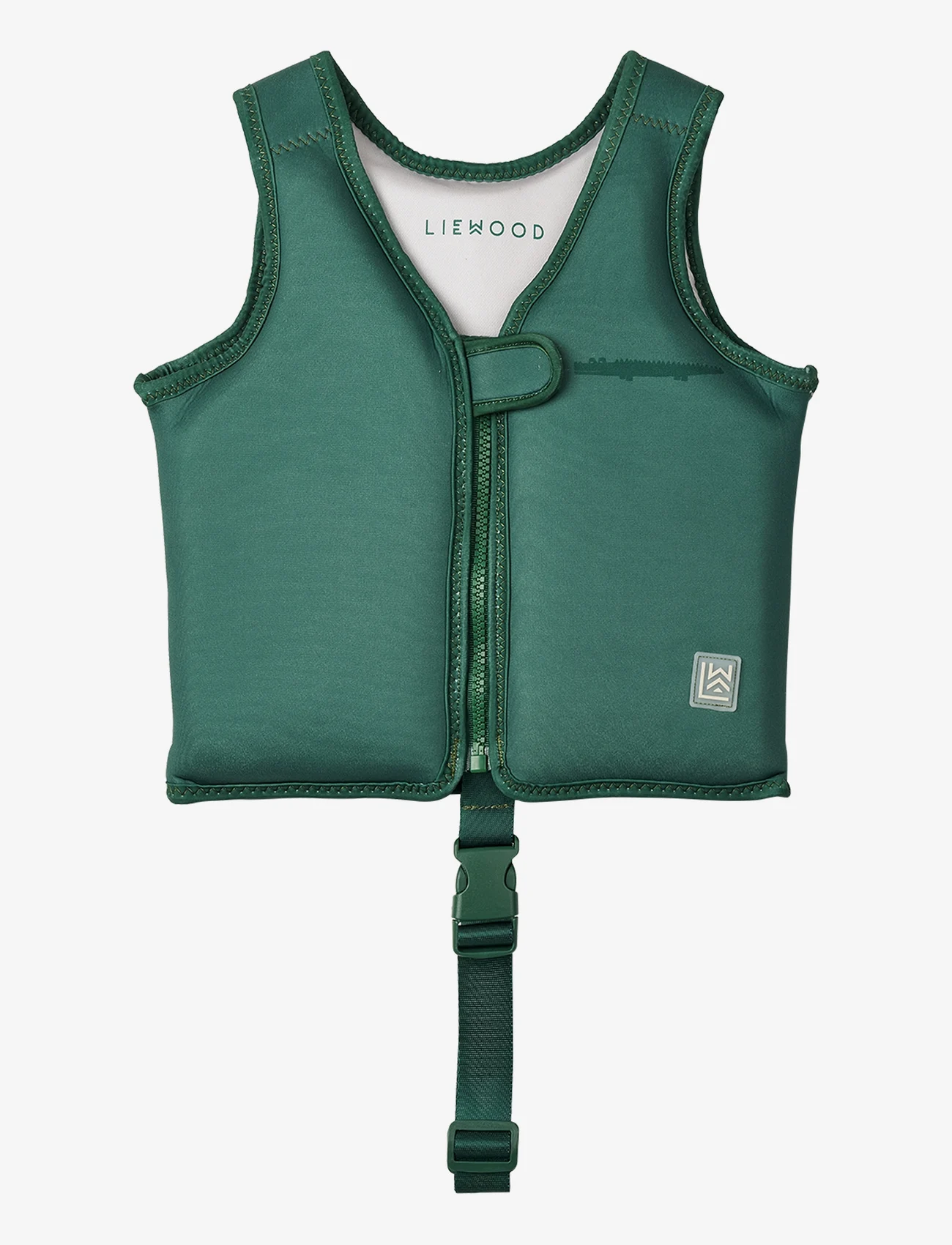 Liewood - Dove Crocodile Swim Vest - swimming accessories - garden green - 1
