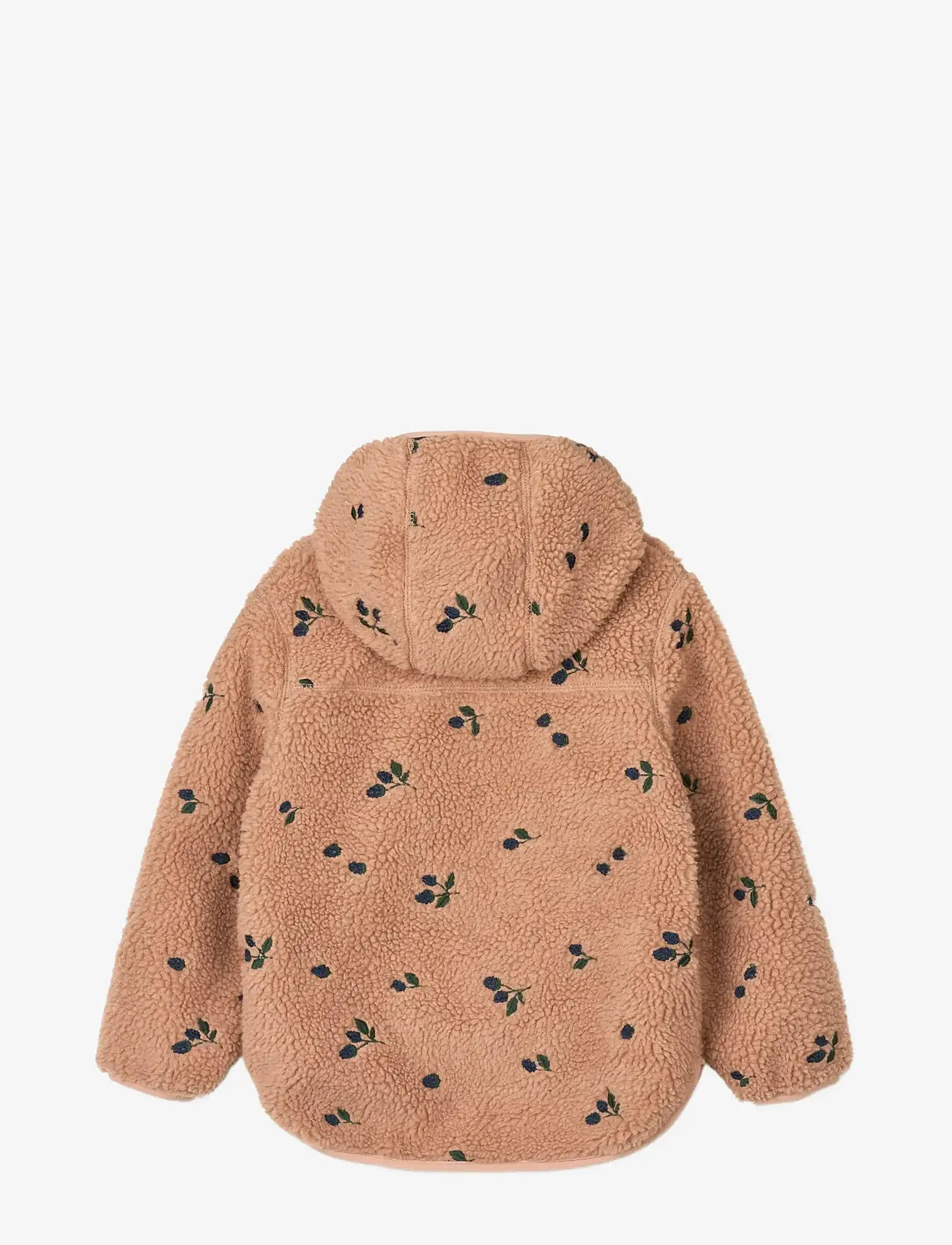 Liewood - Mara Pile Jacket - fleecejackor - berry / pale tuscany / embroidery - 1