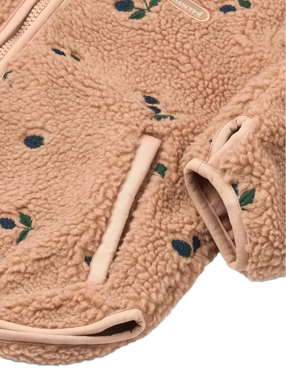 Liewood - Mara Pile Jacket - fleecejacken - berry / pale tuscany / embroidery - 3