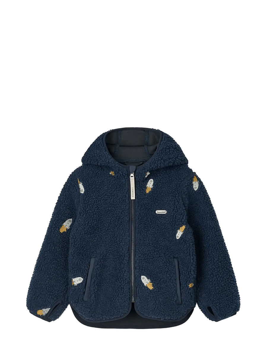Liewood - Mara Pile Jacket - veste polaire - rocket / classic navy / embroidery - 0