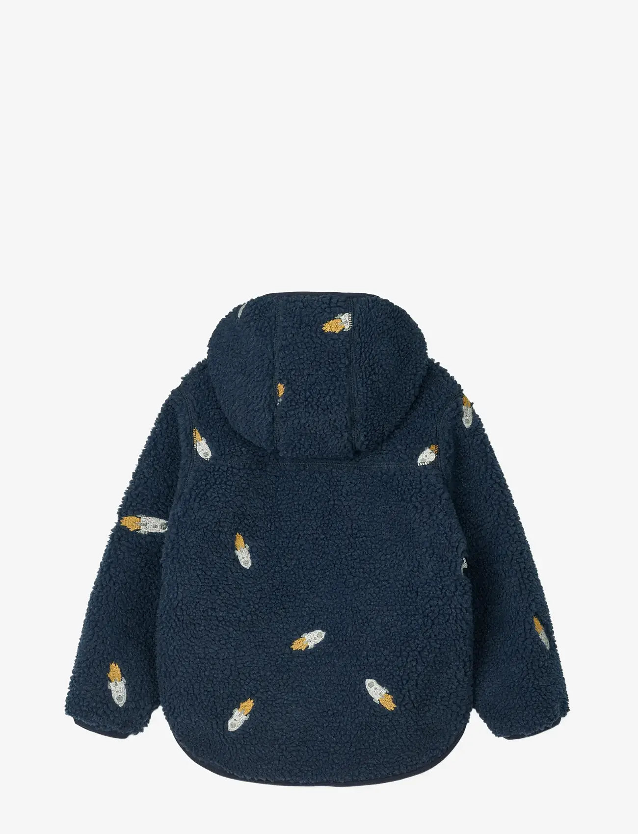 Liewood - Mara Pile Jacket - höstjackor - rocket / classic navy / embroidery - 1