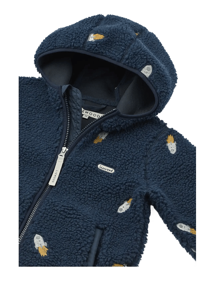 Liewood - Mara Pile Jacket - veste polaire - rocket / classic navy / embroidery - 2