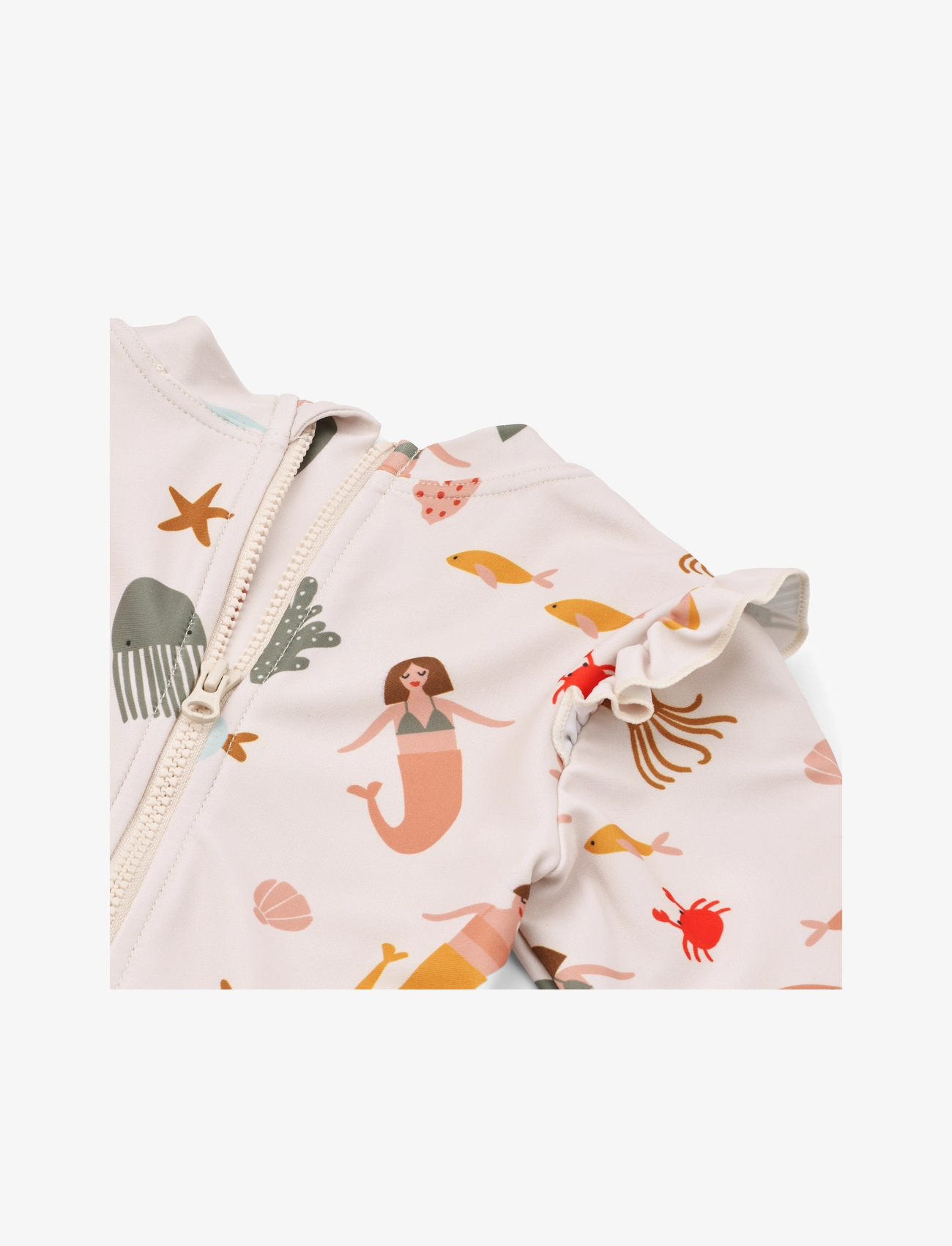 Liewood - Sille Baby Printed Swimsuit - gode sommertilbud - mermaids / sandy - 2