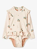 Sille Baby Printed Swimsuit - PEACH / SEA SHELL