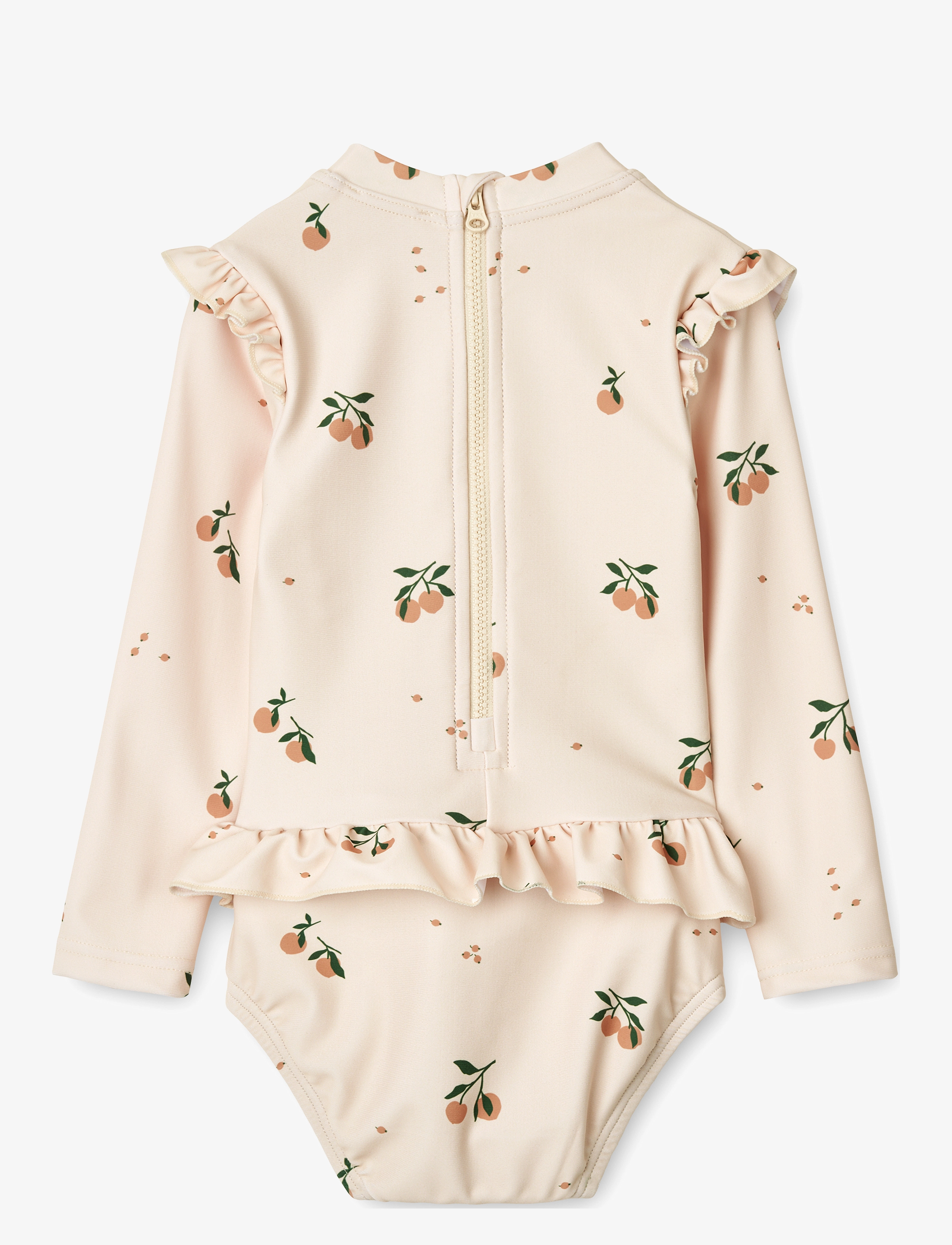 Liewood - Sille Baby Printed Swimsuit - uv-vaatteet - peach / sea shell - 2
